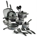 Tramontina Primaware 18 Piece Non-stick Cookware Set, Steel Gray